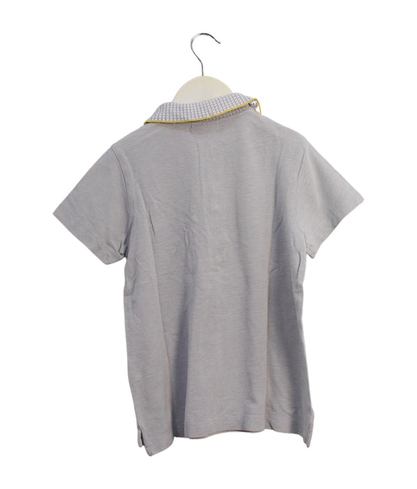 A Grey Short Sleeve Polos from Fendi in size 10Y for boy. (Back View)