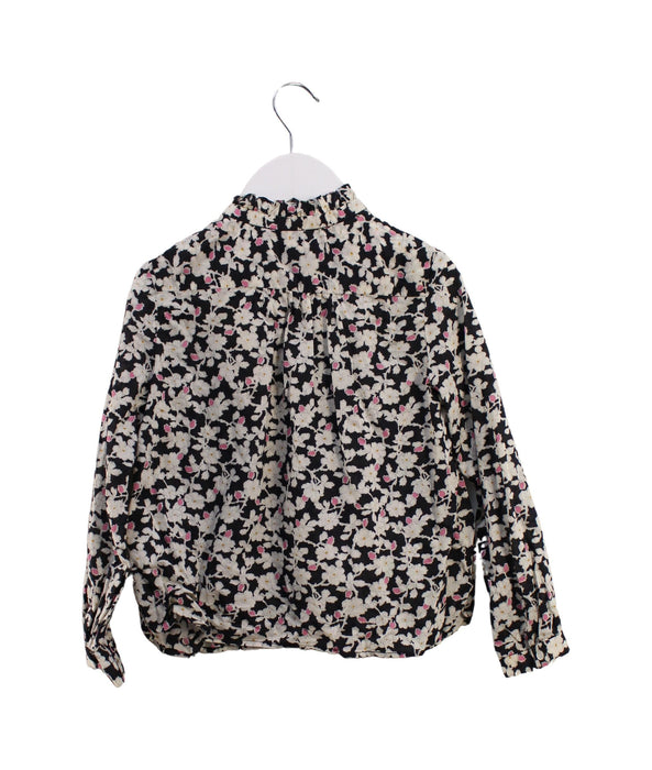 A Black Long Sleeve Tops from Bonpoint in size 6T for girl. (Back View)