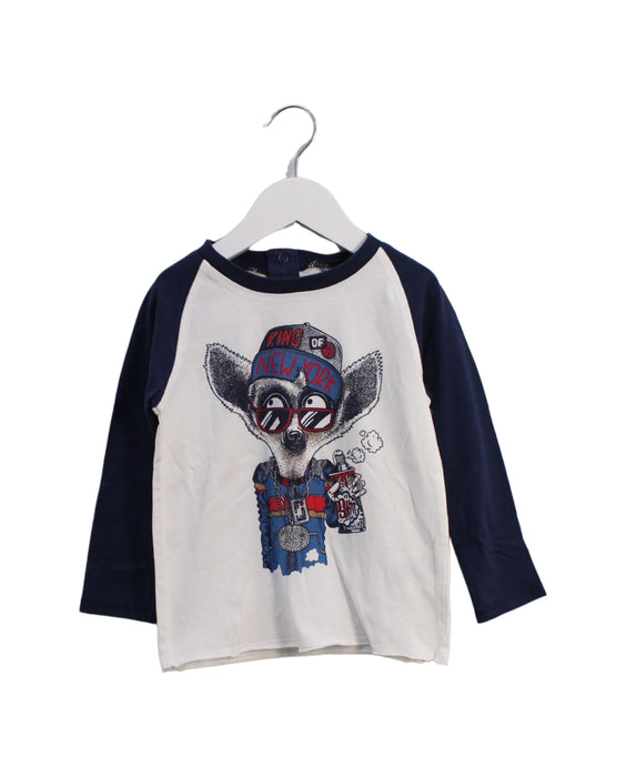 A White Long Sleeve Tops from Little Marc Jacobs in size 3T for boy. (Front View)