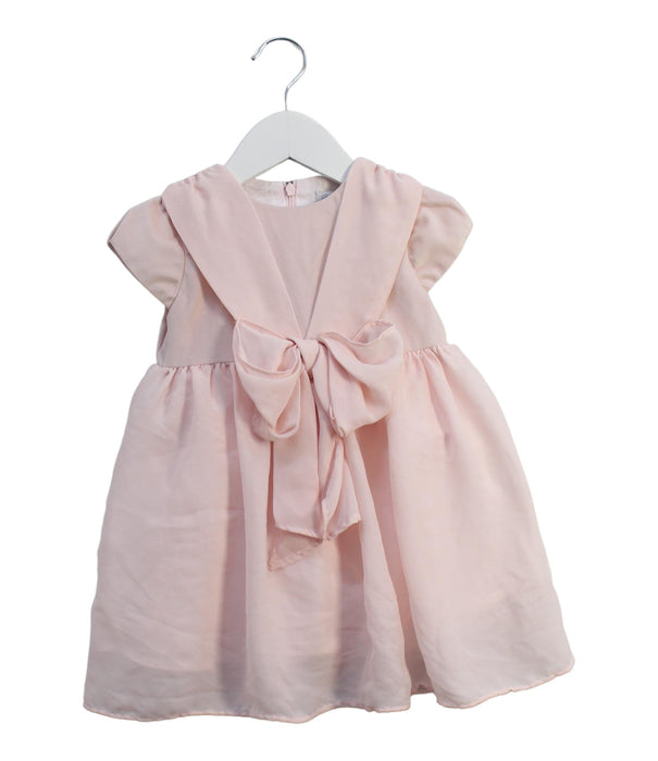 A Pink Short Sleeve Dresses from Patachou in size 2T for girl. (Front View)