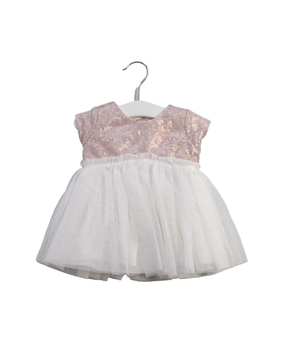 A  Short Sleeve Dresses from Miniclasix in size 3-6M for girl. (Front View)