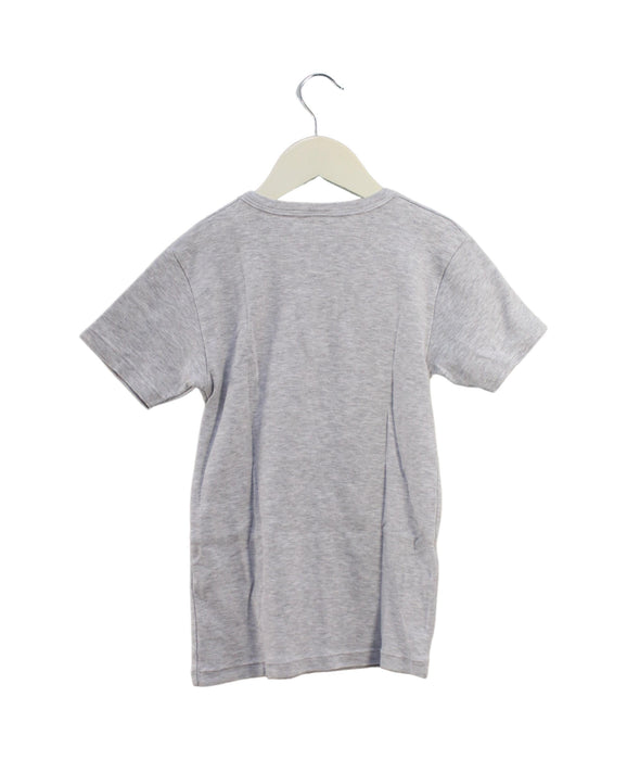 A Grey Short Sleeve T Shirts from Petit Bateau in size 12Y for boy. (Back View)