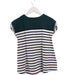 A Navy Short Sleeve Dresses from Petit Bateau in size 4T for girl. (Back View)