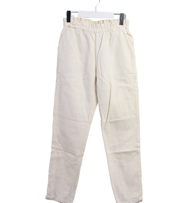 A Ivory Casual Pants from Bonpoint in size 10Y for girl. (Front View)