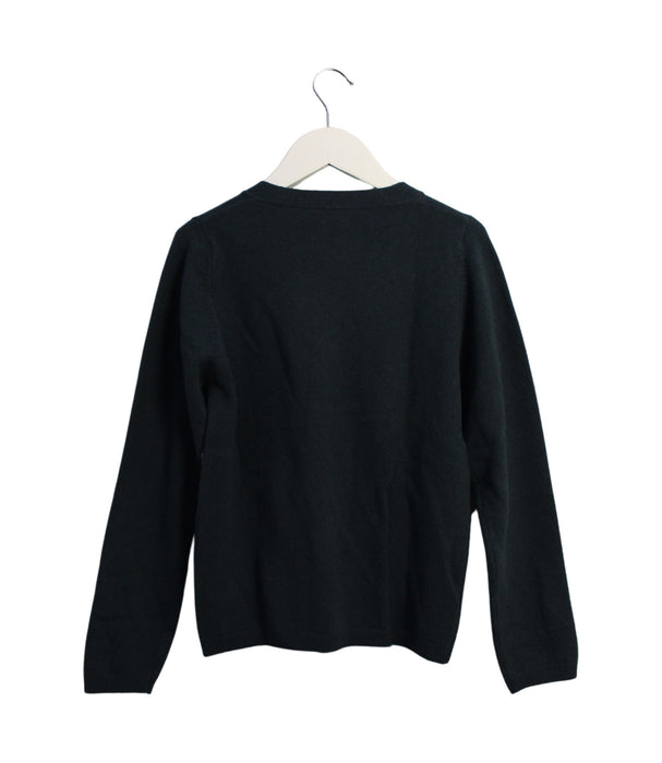 A Green Cardigans from Bonpoint in size 10Y for boy. (Back View)