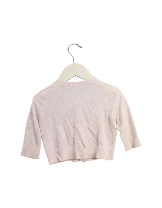 A Pink Cardigans from Bonpoint in size 0-3M for girl. (Back View)