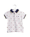 A White Short Sleeve Polos from Mayoral in size 6-12M for boy. (Front View)