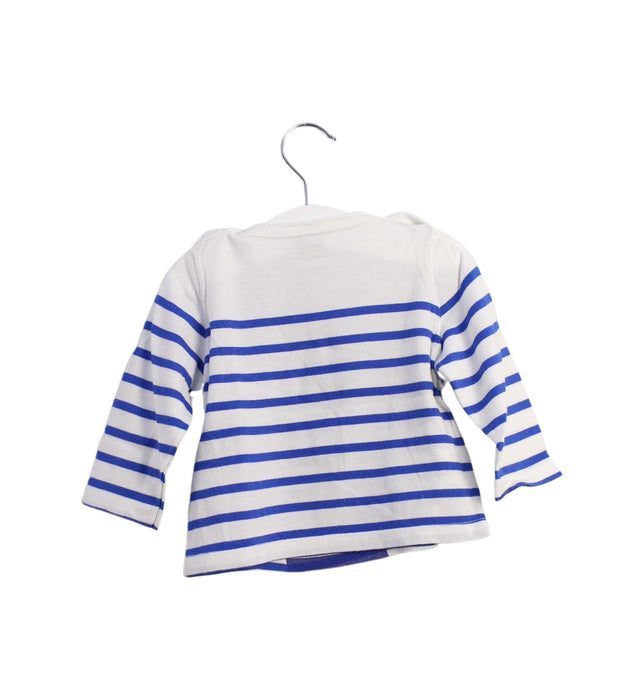 A White Long Sleeve Tops from Petit Bateau in size 6-12M for boy. (Back View)